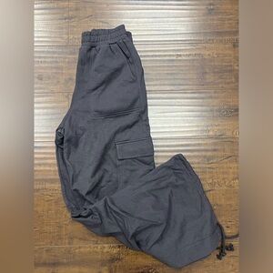 Zara Charcoal Grey sweatpants with tie bottom